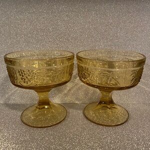 Vintage Indiana Glass Company Colony Harvest Desert Cups